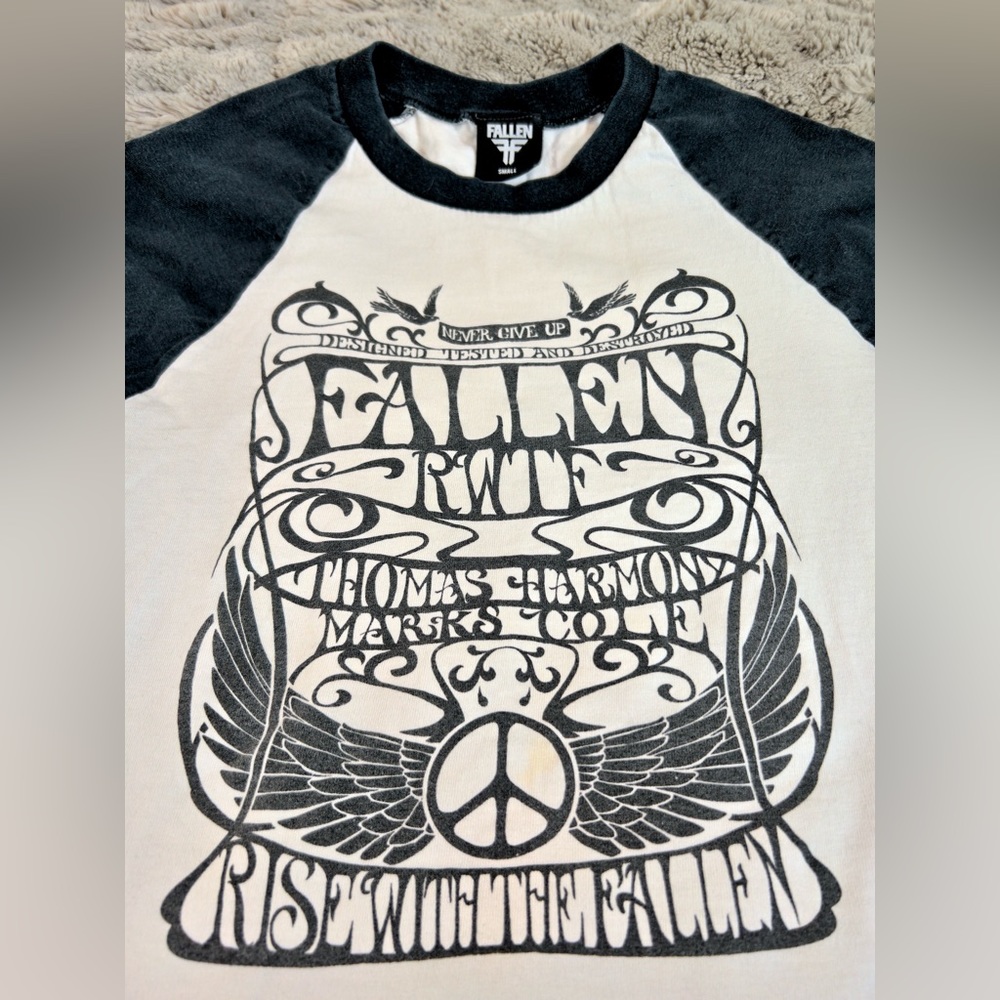 Fallen - "Rise with the Fallen" Baseball Tee - Picture 3 of 5